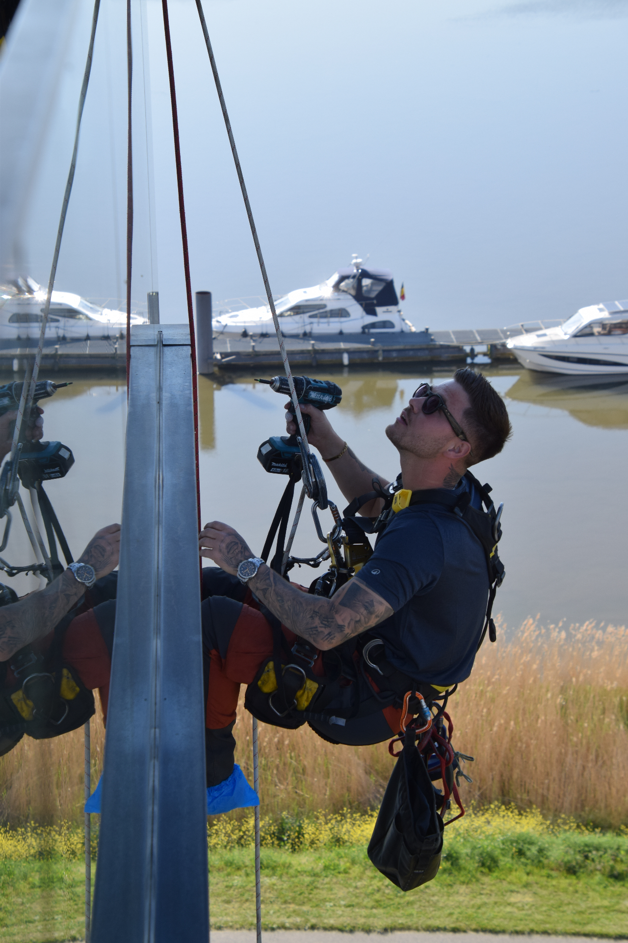 Rope access marina